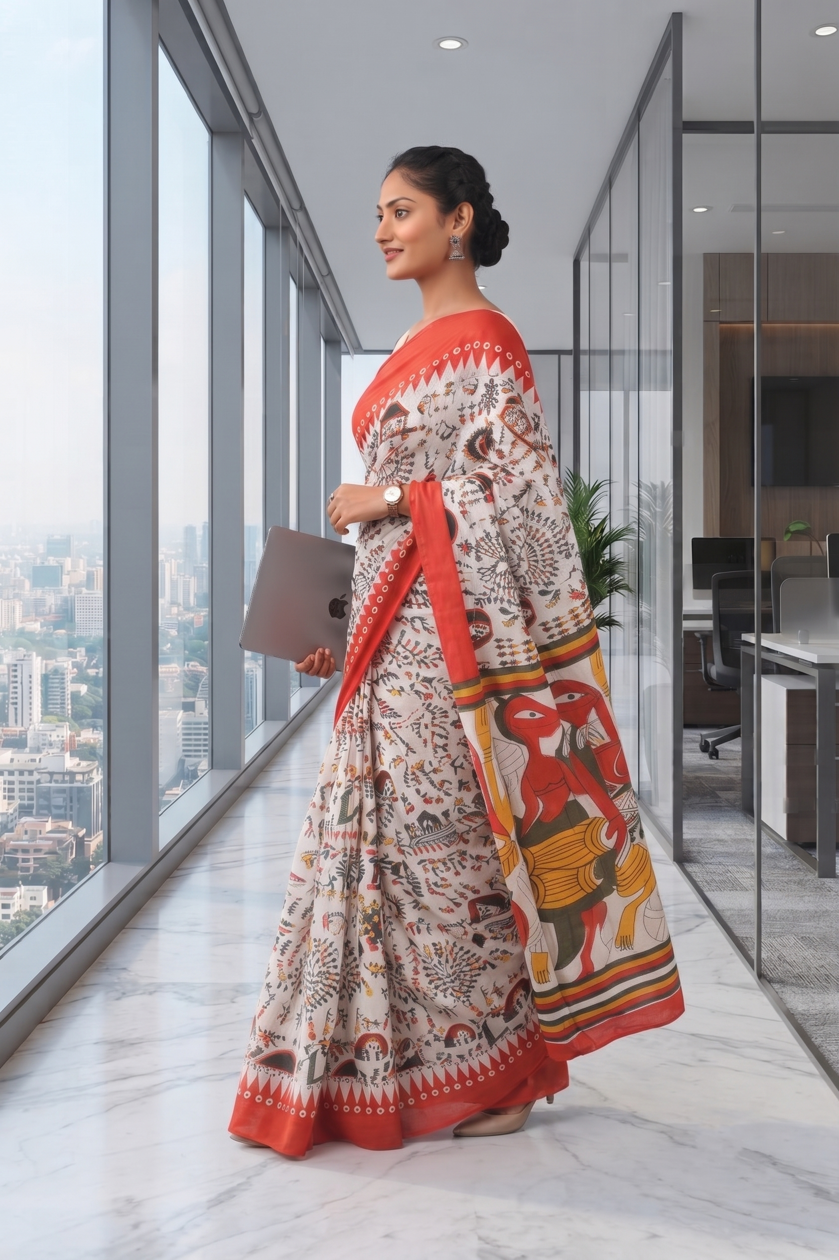 Warli Grace Corporate Wear Saree
