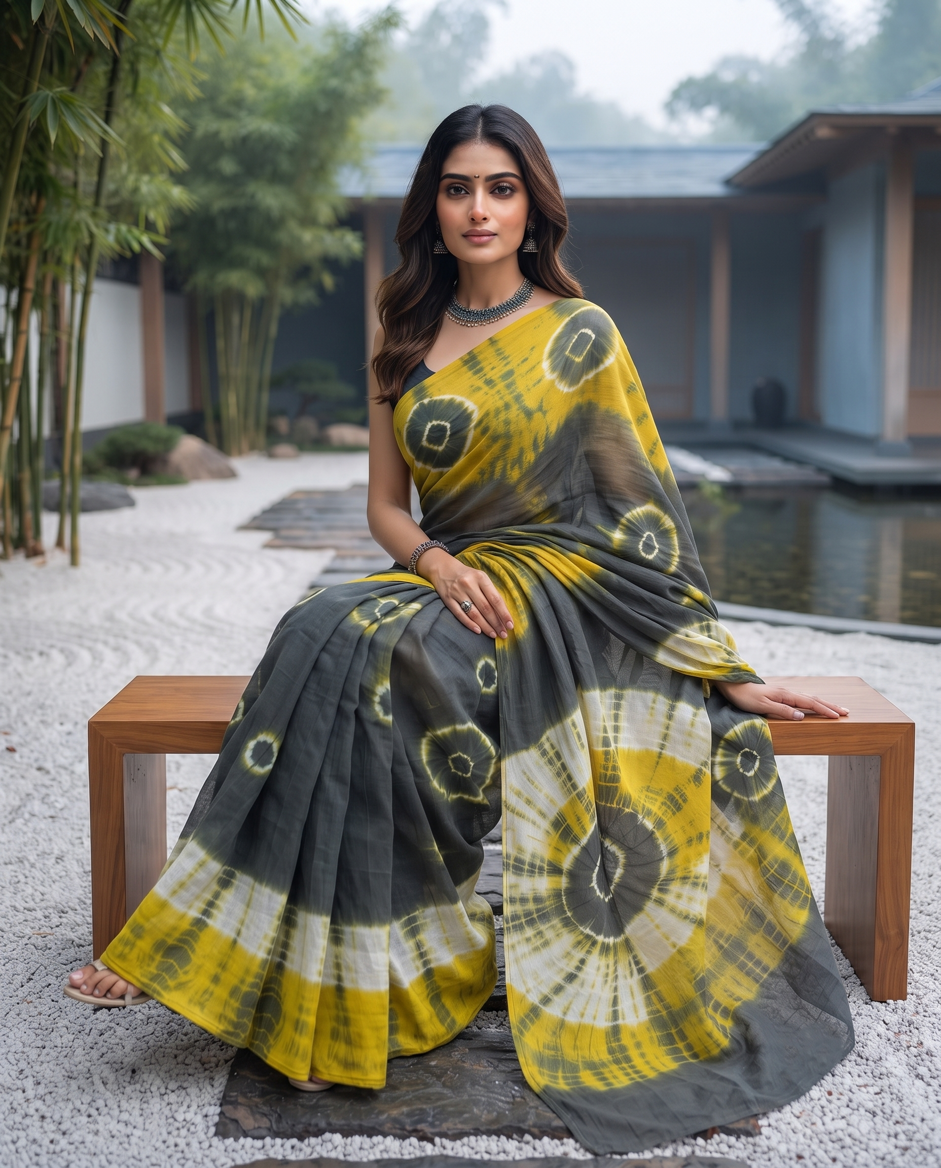 Vasudha Shibori Saree