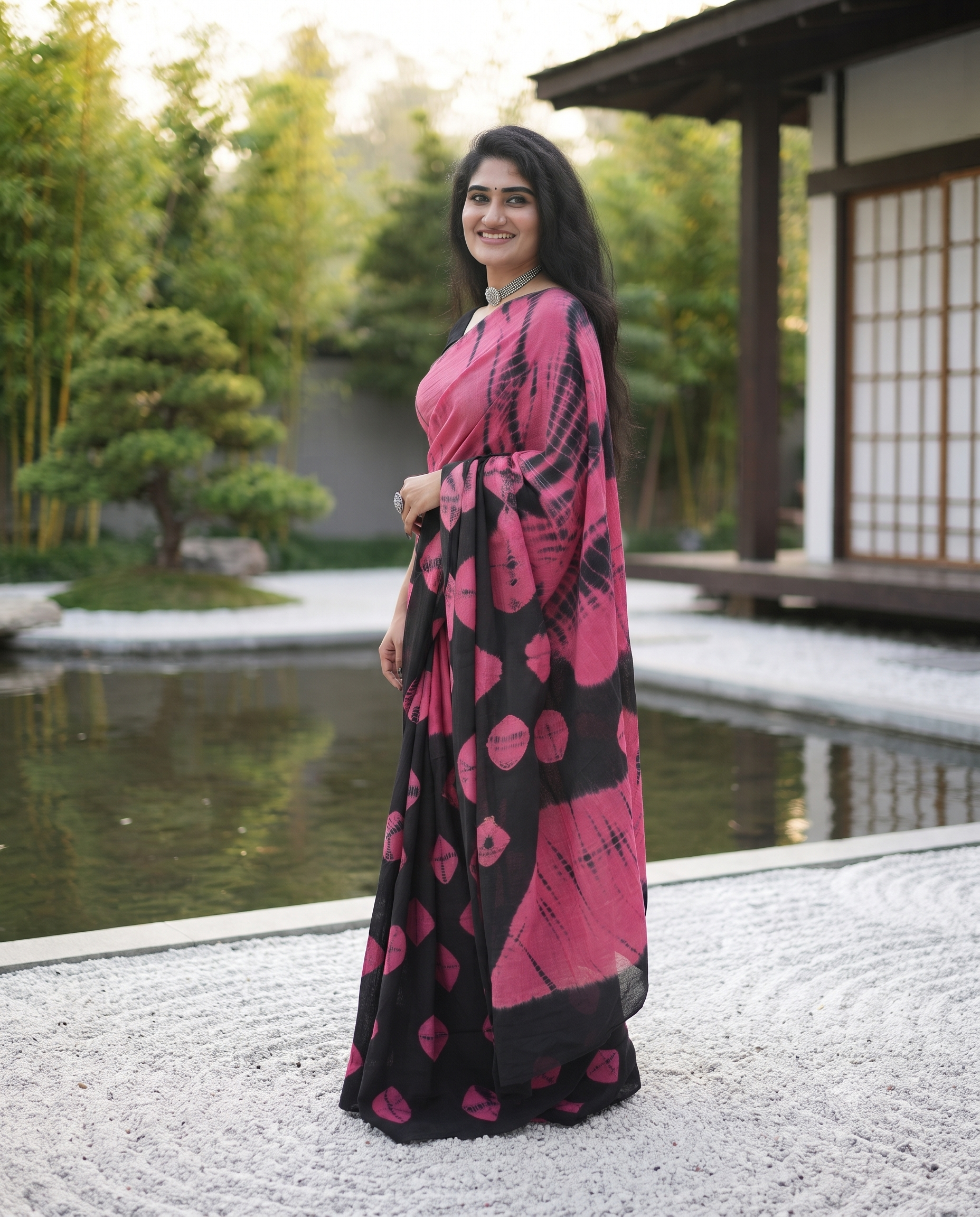 Eshanya Shibori Saree