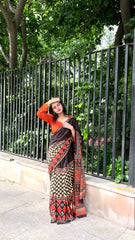 Navrang Checkered Festive Saree