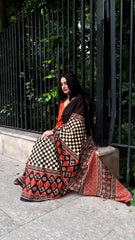 Navrang Checkered Festive Saree