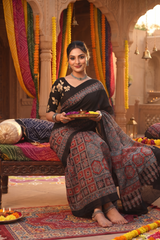 Rajwadi Heritage Cotton Saree