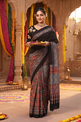 Rajwadi Heritage Cotton Saree