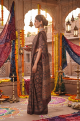 Midnight Heritage Saree