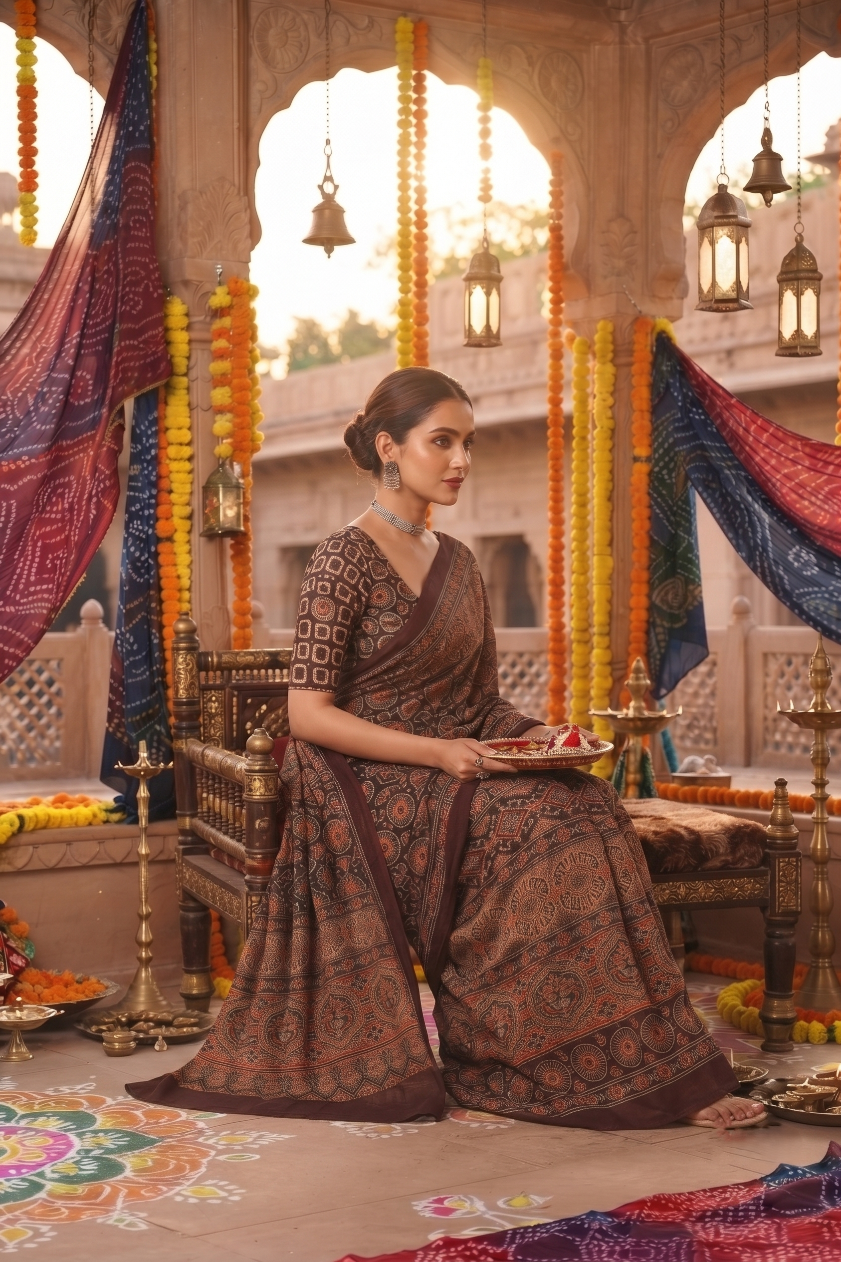 Midnight Heritage Saree