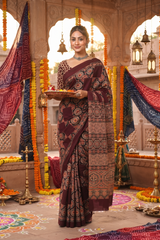 Midnight Heritage Saree