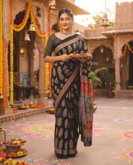 Ebony Heritage Saree
