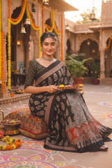 Ebony Heritage Saree