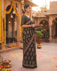 Ebony Heritage Saree