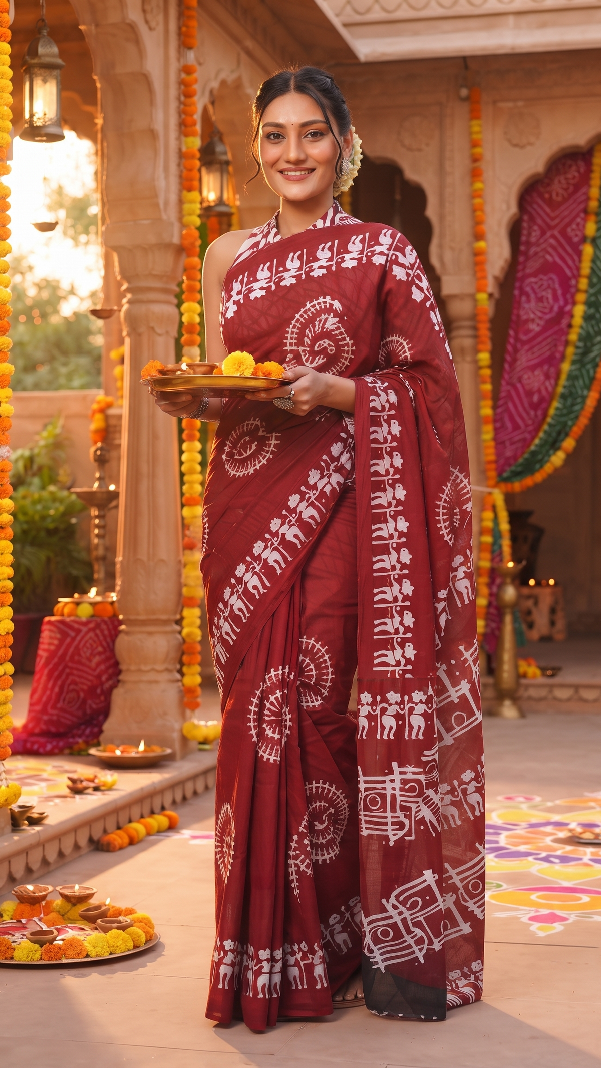 Aarunya Warli Saree